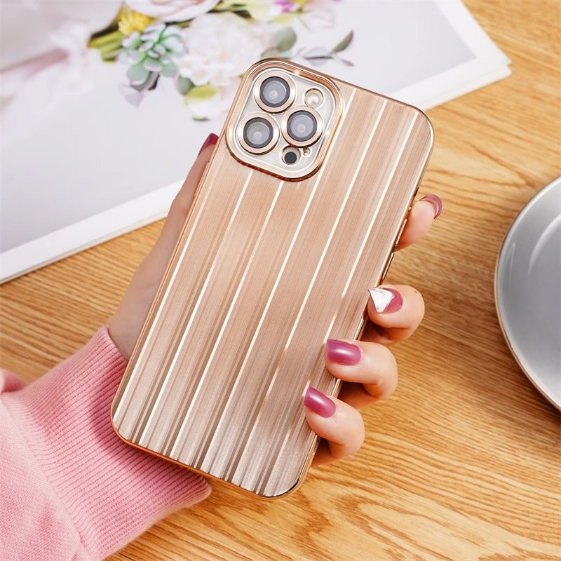 TPU Back Cover for iPhone 13 Pro 6.1 inch with Lens Film Electroplating Streamer Brushed Phone Case TPU Back Cover for iPhone 13 Pro 6.1 inch with Lens Film Electroplating Streamer Brushed Phone Case